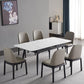 Stone Extendable Dining Site Table Industrial Style Rectangle Dining Table for Home Clearhalo ' dining_table' 'Dining Tables & Seating' 'Dining Tables' 'furn' 'furn_dining_table' 'Furniture' 'furniture_dining_table' 'Kitchen & Dining Furniture' 'kitchen&dining_furn' 'kitchen' 'kitchen_dining_table' 4156157