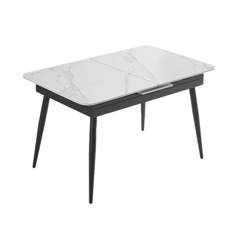 Stone Extendable Dining Site Table Industrial Style Rectangle Dining Table for Home Without Chairs Clearhalo ' dining_table' 'Dining Tables & Seating' 'Dining Tables' 'furn' 'furn_dining_table' 'Furniture' 'furniture_dining_table' 'Kitchen & Dining Furniture' 'kitchen&dining_furn' 'kitchen' 'kitchen_dining_table' 4156160