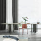 Industrial Sintered Stone Dining Table Rectangle Table with Metal Double Pedestal Clearhalo ' dining_table' 'Dining Tables & Seating' 'Dining Tables' 'furn' 'furn_dining_table' 'Furniture' 'furniture_dining_table' 'Kitchen & Dining Furniture' 'kitchen&dining_furn' 'kitchen' 'kitchen_dining_table' 4156171