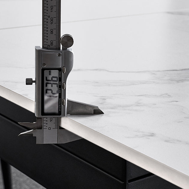 4-foot Stone Dinner Table Industrial Style Rectangle Dining Table for Home Clearhalo ' dining_table' 'Dining Tables & Seating' 'Dining Tables' 'furn' 'furn_dining_table' 'Furniture' 'furniture_dining_table' 'Kitchen & Dining Furniture' 'kitchen&dining_furn' 'kitchen' 'kitchen_dining_table' 4156191