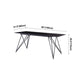 Stone Dining Site Table Industrial Style Rectangle Dining Table for Kitchen Home Clearhalo ' dining_table' 'Dining Tables & Seating' 'Dining Tables' 'furn' 'furn_dining_table' 'Furniture' 'furniture_dining_table' 'Kitchen & Dining Furniture' 'kitchen&dining_furn' 'kitchen' 'kitchen_dining_table' 4156206