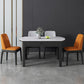 Modern Extendable White Dining Table Sintered Stone Round Shape Dining Table for Kitchen Clearhalo ' dining_table' 'Dining Tables & Seating' 'Dining Tables' 'furn' 'furn_dining_table' 'Furniture' 'furniture_dining_table' 'Kitchen & Dining Furniture' 'kitchen&dining_furn' 'kitchen' 'kitchen_dining_table' 4156236