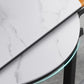Modern Extendable White Dining Table Sintered Stone Round Shape Dining Table for Kitchen Clearhalo ' dining_table' 'Dining Tables & Seating' 'Dining Tables' 'furn' 'furn_dining_table' 'Furniture' 'furniture_dining_table' 'Kitchen & Dining Furniture' 'kitchen&dining_furn' 'kitchen' 'kitchen_dining_table' 4156241