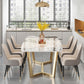 Luxury Sintered Stone Dining Table Rectangle Table with Trestle Base Clearhalo ' dining_table' 'Dining Tables & Seating' 'Dining Tables' 'furn' 'furn_dining_table' 'Furniture' 'furniture_dining_table' 'Kitchen & Dining Furniture' 'kitchen&dining_furn' 'kitchen' 'kitchen_dining_table' 4156252