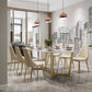Luxury Sintered Stone Dining Table Rectangle Table with Trestle Base Clearhalo ' dining_table' 'Dining Tables & Seating' 'Dining Tables' 'furn' 'furn_dining_table' 'Furniture' 'furniture_dining_table' 'Kitchen & Dining Furniture' 'kitchen&dining_furn' 'kitchen' 'kitchen_dining_table' 4156253