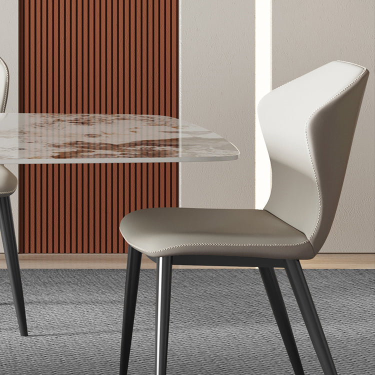Metal Traditional Luxury Rectangle Table Sintered Stone Top Indoor Table with Pedestal Clearhalo ' dining_table' 'Dining Tables & Seating' 'Dining Tables' 'furn' 'furn_dining_table' 'Furniture' 'furniture_dining_table' 'Kitchen & Dining Furniture' 'kitchen&dining_furn' 'kitchen' 'kitchen_dining_table' 4156317