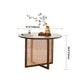 Round Trestle Base Casual Table Wood Color Fixed Table with Ashwood Solid Wood Clearhalo ' dining_table' 'Dining Tables & Seating' 'Dining Tables' 'furn' 'furn_dining_table' 'Furniture' 'furniture_dining_table' 'Kitchen & Dining Furniture' 'kitchen&dining_furn' 'kitchen' 'kitchen_dining_table' 4156338
