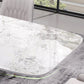 Sintered Stone Top Dining Table for Restaurant Luxury Rectangle Table with Metal Pedestal Clearhalo ' dining_table' 'Dining Tables & Seating' 'Dining Tables' 'furn' 'furn_dining_table' 'Furniture' 'furniture_dining_table' 'Kitchen & Dining Furniture' 'kitchen&dining_furn' 'kitchen' 'kitchen_dining_table' 4156346