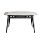 Round Dining Table Contemporary Style Drop Leaf Dinner Table with 4-foot White Without Chairs Clearhalo ' dining_table' 'Dining Tables & Seating' 'Dining Tables' 'furn' 'furn_dining_table' 'Furniture' 'furniture_dining_table' 'Kitchen & Dining Furniture' 'kitchen&dining_furn' 'kitchen' 'kitchen_dining_table' 4156376