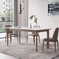 Rectangle 4 Legs Mid-Century Table White Color Fixed Table of Sintered Stone Clearhalo ' dining_table' 'Dining Tables & Seating' 'Dining Tables' 'furn' 'furn_dining_table' 'Furniture' 'furniture_dining_table' 'Kitchen & Dining Furniture' 'kitchen&dining_furn' 'kitchen' 'kitchen_dining_table' 4156394