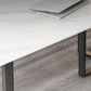 Rectangle Double Pedestal Industrial Table Fixed Table with Sintered Stone Clearhalo ' dining_table' 'Dining Tables & Seating' 'Dining Tables' 'furn' 'furn_dining_table' 'Furniture' 'furniture_dining_table' 'Kitchen & Dining Furniture' 'kitchen&dining_furn' 'kitchen' 'kitchen_dining_table' 4156432