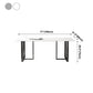 Rectangle Double Pedestal Industrial Table Fixed Table with Sintered Stone Clearhalo ' dining_table' 'Dining Tables & Seating' 'Dining Tables' 'furn' 'furn_dining_table' 'Furniture' 'furniture_dining_table' 'Kitchen & Dining Furniture' 'kitchen&dining_furn' 'kitchen' 'kitchen_dining_table' 4156438