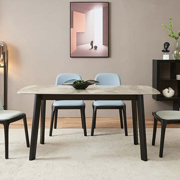 Sintered Stone Table Industrial 4 Legs Table for Dining Room Clearhalo ' dining_table' 'Dining Tables & Seating' 'Dining Tables' 'furn' 'furn_dining_table' 'Furniture' 'furniture_dining_table' 'Kitchen & Dining Furniture' 'kitchen&dining_furn' 'kitchen' 'kitchen_dining_table' 4156441