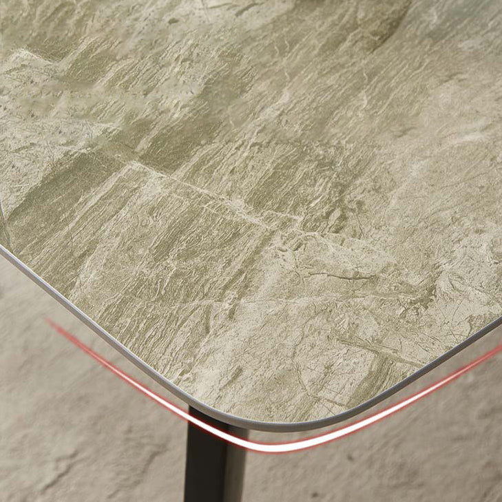 Sintered Stone Table Industrial 4 Legs Table for Dining Room Clearhalo ' dining_table' 'Dining Tables & Seating' 'Dining Tables' 'furn' 'furn_dining_table' 'Furniture' 'furniture_dining_table' 'Kitchen & Dining Furniture' 'kitchen&dining_furn' 'kitchen' 'kitchen_dining_table' 4156444