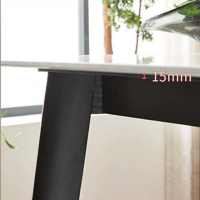 Sintered Stone Table Industrial 4 Legs Table for Dining Room Clearhalo ' dining_table' 'Dining Tables & Seating' 'Dining Tables' 'furn' 'furn_dining_table' 'Furniture' 'furniture_dining_table' 'Kitchen & Dining Furniture' 'kitchen&dining_furn' 'kitchen' 'kitchen_dining_table' 4156446