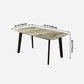 Sintered Stone Table Industrial 4 Legs Table for Dining Room Clearhalo ' dining_table' 'Dining Tables & Seating' 'Dining Tables' 'furn' 'furn_dining_table' 'Furniture' 'furniture_dining_table' 'Kitchen & Dining Furniture' 'kitchen&dining_furn' 'kitchen' 'kitchen_dining_table' 4156448