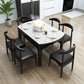 Minimalist Extendable Round Shape Table Standard Sintered Stone Dining Table for Kitchen Black White Without Chairs Clearhalo ' dining_table' 'Dining Tables & Seating' 'Dining Tables' 'furn' 'furn_dining_table' 'Furniture' 'furniture_dining_table' 'Kitchen & Dining Furniture' 'kitchen&dining_furn' 'kitchen' 'kitchen_dining_table' 4156456