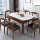 Minimalist Extendable Round Shape Table Standard Sintered Stone Dining Table for Kitchen Clearhalo ' dining_table' 'Dining Tables & Seating' 'Dining Tables' 'furn' 'furn_dining_table' 'Furniture' 'furniture_dining_table' 'Kitchen & Dining Furniture' 'kitchen&dining_furn' 'kitchen' 'kitchen_dining_table' 4156468