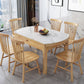 Minimalist Extendable Round Shape Table Standard Sintered Stone Dining Table for Kitchen Clearhalo ' dining_table' 'Dining Tables & Seating' 'Dining Tables' 'furn' 'furn_dining_table' 'Furniture' 'furniture_dining_table' 'Kitchen & Dining Furniture' 'kitchen&dining_furn' 'kitchen' 'kitchen_dining_table' 4156469