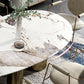 Oval Traditional Luxury Dining Table White Sintered Stone Table with 3 Metal Legs Clearhalo ' dining_table' 'Dining Tables & Seating' 'Dining Tables' 'furn' 'furn_dining_table' 'Furniture' 'furniture_dining_table' 'Kitchen & Dining Furniture' 'kitchen&dining_furn' 'kitchen' 'kitchen_dining_table' 4156476