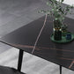 Sintered Stone Industrial Dining Table 4 Legs Base Rectangle Table for Home Clearhalo ' dining_table' 'Dining Tables & Seating' 'Dining Tables' 'furn' 'furn_dining_table' 'Furniture' 'furniture_dining_table' 'Kitchen & Dining Furniture' 'kitchen&dining_furn' 'kitchen' 'kitchen_dining_table' 4156487