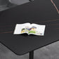 Sintered Stone Industrial Dining Table 4 Legs Base Rectangle Table for Home Clearhalo ' dining_table' 'Dining Tables & Seating' 'Dining Tables' 'furn' 'furn_dining_table' 'Furniture' 'furniture_dining_table' 'Kitchen & Dining Furniture' 'kitchen&dining_furn' 'kitchen' 'kitchen_dining_table' 4156489