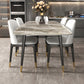 Contemporary Sintered Stone Dining Table Gray Rectangle Dining Table for Kitchen Clearhalo ' dining_table' 'Dining Tables & Seating' 'Dining Tables' 'furn' 'furn_dining_table' 'Furniture' 'furniture_dining_table' 'Kitchen & Dining Furniture' 'kitchen&dining_furn' 'kitchen' 'kitchen_dining_table' 4156514