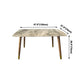 Solid Wood Contemporary Rectangular Table Sintered Stone Top Table with Wood Legs Clearhalo ' dining_table' 'Dining Tables & Seating' 'Dining Tables' 'furn' 'furn_dining_table' 'Furniture' 'furniture_dining_table' 'Kitchen & Dining Furniture' 'kitchen&dining_furn' 'kitchen' 'kitchen_dining_table' 4156530