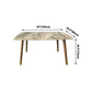 Solid Wood Contemporary Rectangular Table Sintered Stone Top Table with Wood Legs Clearhalo ' dining_table' 'Dining Tables & Seating' 'Dining Tables' 'furn' 'furn_dining_table' 'Furniture' 'furniture_dining_table' 'Kitchen & Dining Furniture' 'kitchen&dining_furn' 'kitchen' 'kitchen_dining_table' 4156534