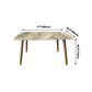 Solid Wood Contemporary Rectangular Table Sintered Stone Top Table with Wood Legs Clearhalo ' dining_table' 'Dining Tables & Seating' 'Dining Tables' 'furn' 'furn_dining_table' 'Furniture' 'furniture_dining_table' 'Kitchen & Dining Furniture' 'kitchen&dining_furn' 'kitchen' 'kitchen_dining_table' 4156535