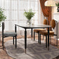 Minimalist Oval Sintered Stone Table Standard Dining Table for Kitchen Clearhalo ' dining_table' 'Dining Tables & Seating' 'Dining Tables' 'furn' 'furn_dining_table' 'Furniture' 'furniture_dining_table' 'Kitchen & Dining Furniture' 'kitchen&dining_furn' 'kitchen' 'kitchen_dining_table' 4156562
