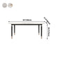 Minimalist Oval Sintered Stone Table Standard Dining Table for Kitchen Clearhalo ' dining_table' 'Dining Tables & Seating' 'Dining Tables' 'furn' 'furn_dining_table' 'Furniture' 'furniture_dining_table' 'Kitchen & Dining Furniture' 'kitchen&dining_furn' 'kitchen' 'kitchen_dining_table' 4156571