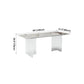 Acrylic Contemporary Rectangular Table Sintered Stone Table for Dining Room Clearhalo ' dining_table' 'Dining Tables & Seating' 'Dining Tables' 'furn' 'furn_dining_table' 'Furniture' 'furniture_dining_table' 'Kitchen & Dining Furniture' 'kitchen&dining_furn' 'kitchen' 'kitchen_dining_table' 4156664