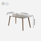 Simple Sintered Stone Dining Table 4 Legs Wood Base Rectangle Table for Home Clearhalo ' dining_table' 'Dining Tables & Seating' 'Dining Tables' 'furn' 'furn_dining_table' 'Furniture' 'furniture_dining_table' 'Kitchen & Dining Furniture' 'kitchen&dining_furn' 'kitchen' 'kitchen_dining_table' 4156677