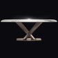 Traditional Luxury Dining Table Rectangle Sintered Stone Dining Table with Pedestal Base Clearhalo ' dining_table' 'Dining Tables & Seating' 'Dining Tables' 'furn' 'furn_dining_table' 'Furniture' 'furniture_dining_table' 'Kitchen & Dining Furniture' 'kitchen&dining_furn' 'kitchen' 'kitchen_dining_table' 4156692
