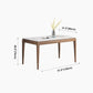 Rectangle Mid-Century Modern Dining Table White Sintered Stone Table with 4 Solid Wood Legs Clearhalo ' dining_table' 'Dining Tables & Seating' 'Dining Tables' 'furn' 'furn_dining_table' 'Furniture' 'furniture_dining_table' 'Kitchen & Dining Furniture' 'kitchen&dining_furn' 'kitchen' 'kitchen_dining_table' 4156710