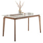 Rectangle Mid-Century Modern Dining Table Sintered Stone Table with 4 Solid Wood Legs Gray Without Chairs Clearhalo ' dining_table' 'Dining Tables & Seating' 'Dining Tables' 'furn' 'furn_dining_table' 'Furniture' 'furniture_dining_table' 'Kitchen & Dining Furniture' 'kitchen&dining_furn' 'kitchen' 'kitchen_dining_table' 4156717