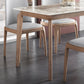 Rectangle Mid-Century Modern Dining Table Sintered Stone Table with 4 Solid Wood Legs Clearhalo ' dining_table' 'Dining Tables & Seating' 'Dining Tables' 'furn' 'furn_dining_table' 'Furniture' 'furniture_dining_table' 'Kitchen & Dining Furniture' 'kitchen&dining_furn' 'kitchen' 'kitchen_dining_table' 4156721