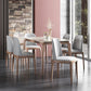 Rectangle Mid-Century Modern Dining Table Sintered Stone Table with 4 Solid Wood Legs Clearhalo ' dining_table' 'Dining Tables & Seating' 'Dining Tables' 'furn' 'furn_dining_table' 'Furniture' 'furniture_dining_table' 'Kitchen & Dining Furniture' 'kitchen&dining_furn' 'kitchen' 'kitchen_dining_table' 4156723