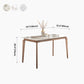 Rectangle Mid-Century Modern Dining Table Sintered Stone Table with 4 Solid Wood Legs Clearhalo ' dining_table' 'Dining Tables & Seating' 'Dining Tables' 'furn' 'furn_dining_table' 'Furniture' 'furniture_dining_table' 'Kitchen & Dining Furniture' 'kitchen&dining_furn' 'kitchen' 'kitchen_dining_table' 4156731