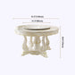 Victorian Style Round Dining Table Rubberwood Solid Wood Pedestal Table for Dining Room Clearhalo ' dining_table' 'Dining Tables & Seating' 'Dining Tables' 'furn' 'furn_dining_table' 'Furniture' 'furniture_dining_table' 'Kitchen & Dining Furniture' 'kitchen&dining_furn' 'kitchen' 'kitchen_dining_table' 4156771