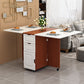 Solid Wood Mid-Century Rectangle Table Wooden Top Table with Drop Leaf Clearhalo ' dining_table' 'Dining Tables & Seating' 'Dining Tables' 'furn' 'furn_dining_table' 'Furniture' 'furniture_dining_table' 'Kitchen & Dining Furniture' 'kitchen&dining_furn' 'kitchen' 'kitchen_dining_table' 4156810
