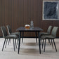 Modern Style Dining Table Rectangle Sintered Stone 4 Legs Table with Black Frame Clearhalo ' dining_table' 'Dining Tables & Seating' 'Dining Tables' 'furn' 'furn_dining_table' 'Furniture' 'furniture_dining_table' 'Kitchen & Dining Furniture' 'kitchen&dining_furn' 'kitchen' 'kitchen_dining_table' 4156829