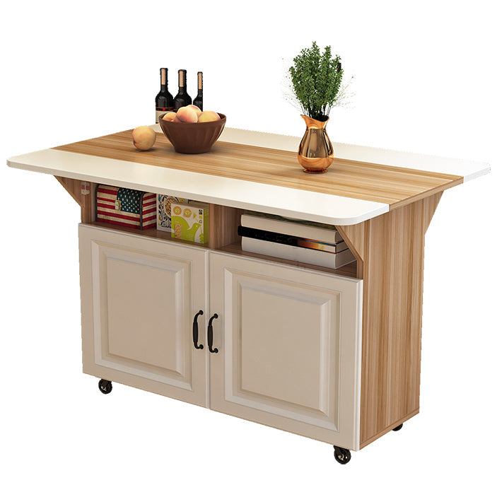 Solid Wood Mid-Century Rectangular Table Wood Top Table with Drop Leaf Natural Without Chairs Clearhalo ' dining_table' 'Dining Tables & Seating' 'Dining Tables' 'furn' 'furn_dining_table' 'Furniture' 'furniture_dining_table' 'Kitchen & Dining Furniture' 'kitchen&dining_furn' 'kitchen' 'kitchen_dining_table' 4156849