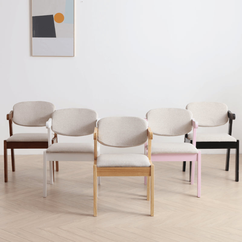 Traditional Wood Dining Arm Chair Open Back Single Dining Side Chair for Home Clearhalo ' kitchen&dining_furn' 'Dining Chairs' 'Dining Tables & Seating' 'dining_chair' 'furn' 'furn_dining_chair' 'Furniture' 'furniture_dining_chair' 'Kitchen & Dining Furniture' 'kitchen' 4156865