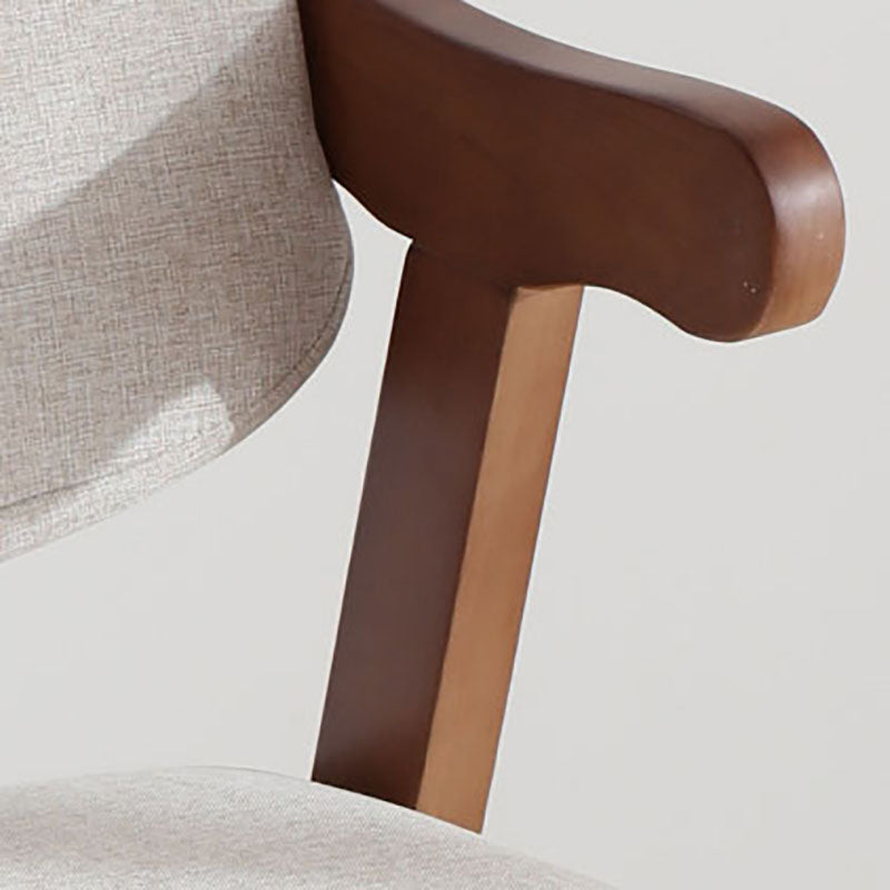 Traditional Wood Dining Arm Chair Open Back Single Dining Side Chair for Home Clearhalo ' kitchen&dining_furn' 'Dining Chairs' 'Dining Tables & Seating' 'dining_chair' 'furn' 'furn_dining_chair' 'Furniture' 'furniture_dining_chair' 'Kitchen & Dining Furniture' 'kitchen' 4156873