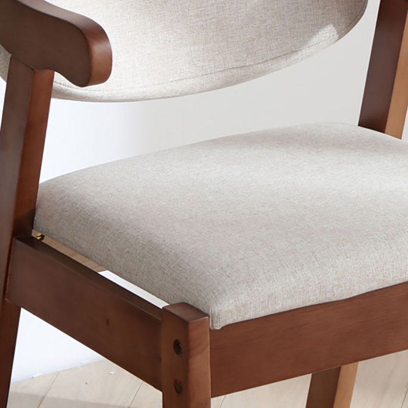 Traditional Wood Dining Arm Chair Open Back Single Dining Side Chair for Home Clearhalo ' kitchen&dining_furn' 'Dining Chairs' 'Dining Tables & Seating' 'dining_chair' 'furn' 'furn_dining_chair' 'Furniture' 'furniture_dining_chair' 'Kitchen & Dining Furniture' 'kitchen' 4156874