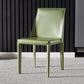 Modern Style Leather Dining Chairs Armless Solid Back Side Chairs for Kitchen Green 1 Piece Clearhalo ' kitchen&dining_furn' 'Dining Chairs' 'Dining Tables & Seating' 'dining_chair' 'furn' 'furn_dining_chair' 'Furniture' 'furniture_dining_chair' 'Kitchen & Dining Furniture' 'kitchen' 4156900