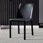 Modern Style Leather Dining Chairs Armless Solid Back Side Chairs for Kitchen Black 1 Piece Clearhalo ' kitchen&dining_furn' 'Dining Chairs' 'Dining Tables & Seating' 'dining_chair' 'furn' 'furn_dining_chair' 'Furniture' 'furniture_dining_chair' 'Kitchen & Dining Furniture' 'kitchen' 4156916