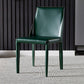 Modern Style Leather Dining Chairs Armless Solid Back Side Chairs for Kitchen Dark Green 1 Piece Clearhalo ' kitchen&dining_furn' 'Dining Chairs' 'Dining Tables & Seating' 'dining_chair' 'furn' 'furn_dining_chair' 'Furniture' 'furniture_dining_chair' 'Kitchen & Dining Furniture' 'kitchen' 4156922